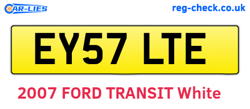 EY57LTE are the vehicle registration plates.