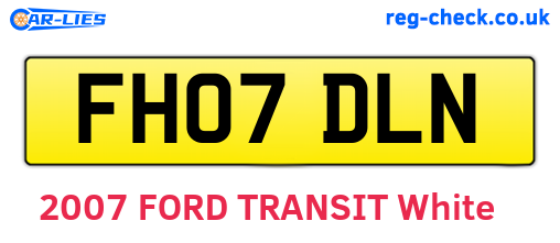 FH07DLN are the vehicle registration plates.