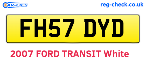 FH57DYD are the vehicle registration plates.