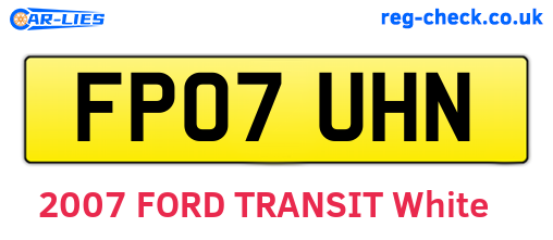 FP07UHN are the vehicle registration plates.