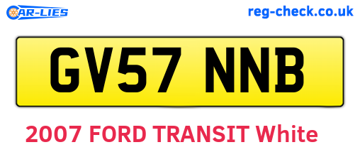 GV57NNB are the vehicle registration plates.