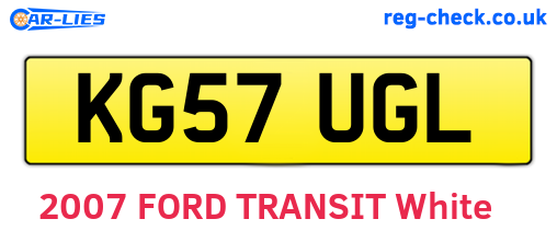 KG57UGL are the vehicle registration plates.