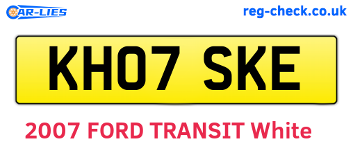 KH07SKE are the vehicle registration plates.