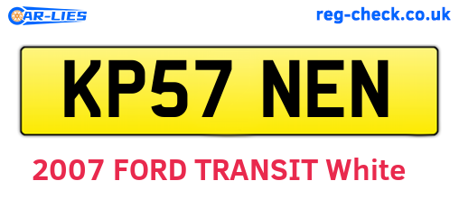 KP57NEN are the vehicle registration plates.