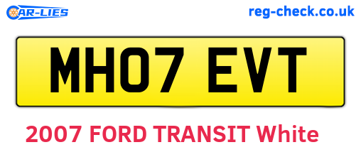 MH07EVT are the vehicle registration plates.