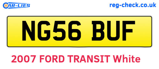 NG56BUF are the vehicle registration plates.