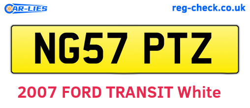 NG57PTZ are the vehicle registration plates.