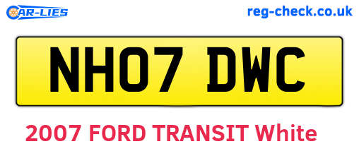 NH07DWC are the vehicle registration plates.
