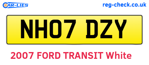 NH07DZY are the vehicle registration plates.