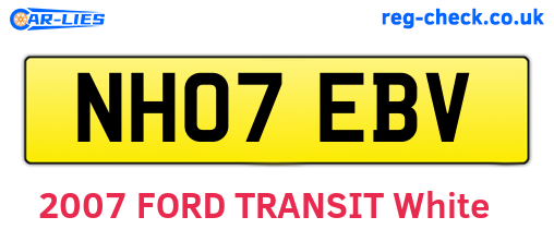 NH07EBV are the vehicle registration plates.
