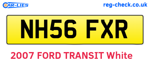 NH56FXR are the vehicle registration plates.