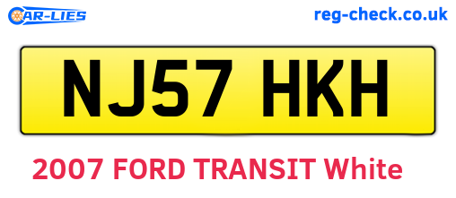 NJ57HKH are the vehicle registration plates.