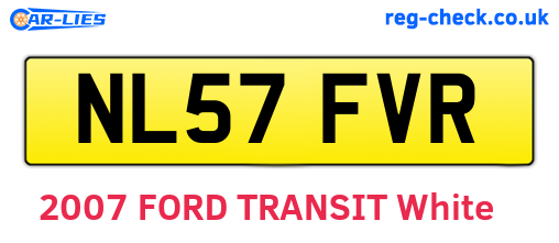 NL57FVR are the vehicle registration plates.