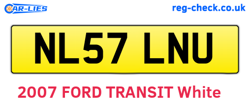 NL57LNU are the vehicle registration plates.