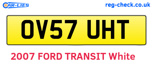 OV57UHT are the vehicle registration plates.