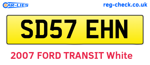 SD57EHN are the vehicle registration plates.