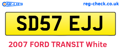 SD57EJJ are the vehicle registration plates.