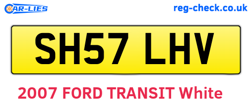 SH57LHV are the vehicle registration plates.