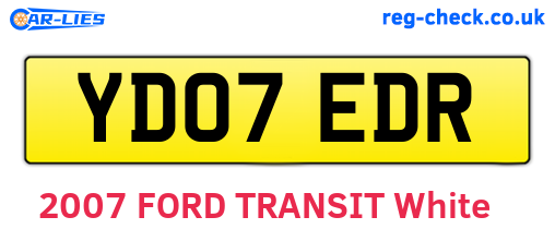 YD07EDR are the vehicle registration plates.