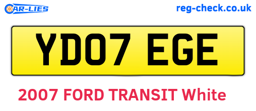 YD07EGE are the vehicle registration plates.
