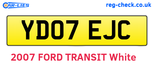 YD07EJC are the vehicle registration plates.