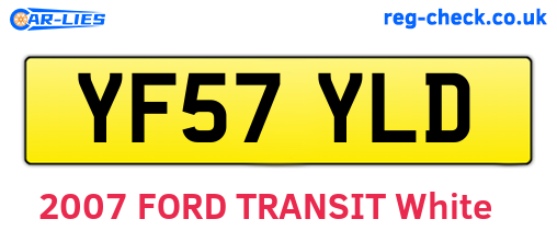YF57YLD are the vehicle registration plates.