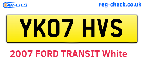 YK07HVS are the vehicle registration plates.