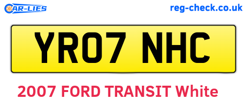 YR07NHC are the vehicle registration plates.