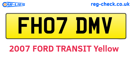 FH07DMV are the vehicle registration plates.