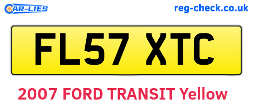 FL57XTC are the vehicle registration plates.