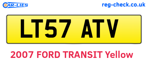 LT57ATV are the vehicle registration plates.