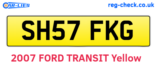SH57FKG are the vehicle registration plates.