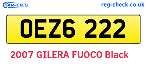OEZ6222 are the vehicle registration plates.
