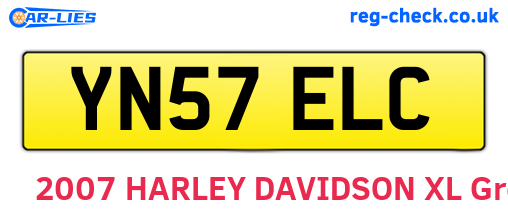 YN57ELC are the vehicle registration plates.