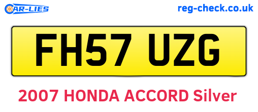 FH57UZG are the vehicle registration plates.