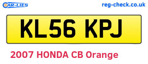 KL56KPJ are the vehicle registration plates.