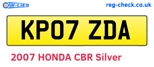 KP07ZDA are the vehicle registration plates.