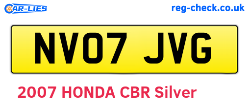 NV07JVG are the vehicle registration plates.