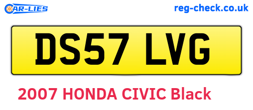 DS57LVG are the vehicle registration plates.