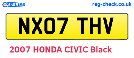 NX07THV are the vehicle registration plates.