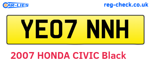 YE07NNH are the vehicle registration plates.