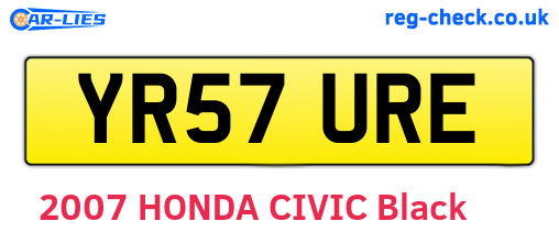 YR57URE are the vehicle registration plates.