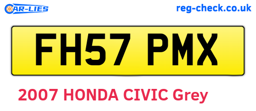 FH57PMX are the vehicle registration plates.