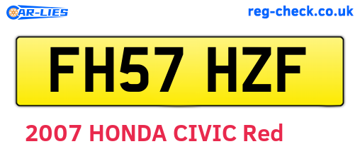 FH57HZF are the vehicle registration plates.