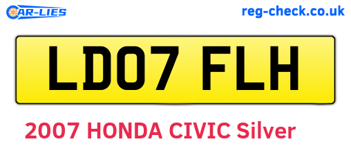 LD07FLH are the vehicle registration plates.