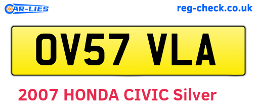 OV57VLA are the vehicle registration plates.
