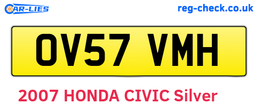 OV57VMH are the vehicle registration plates.