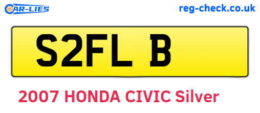 S2FLB are the vehicle registration plates.
