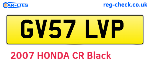 GV57LVP are the vehicle registration plates.