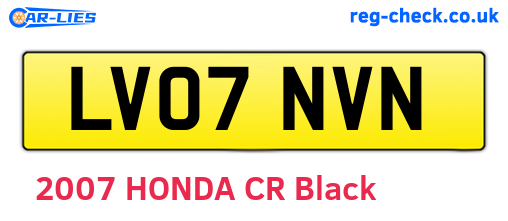 LV07NVN are the vehicle registration plates.